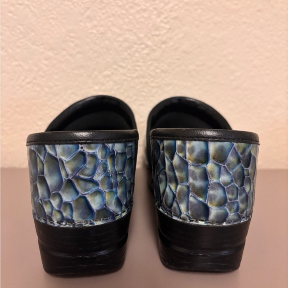 Dansko Blue Patterned Clogs - Picture 4 of 6